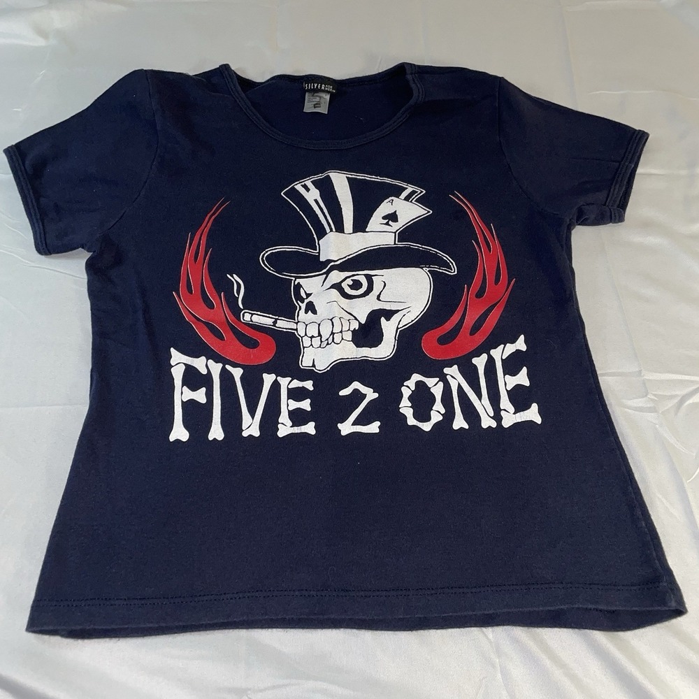 Silver For Her Five 2 One‎ Tour T-shirt Womens Large CC-488